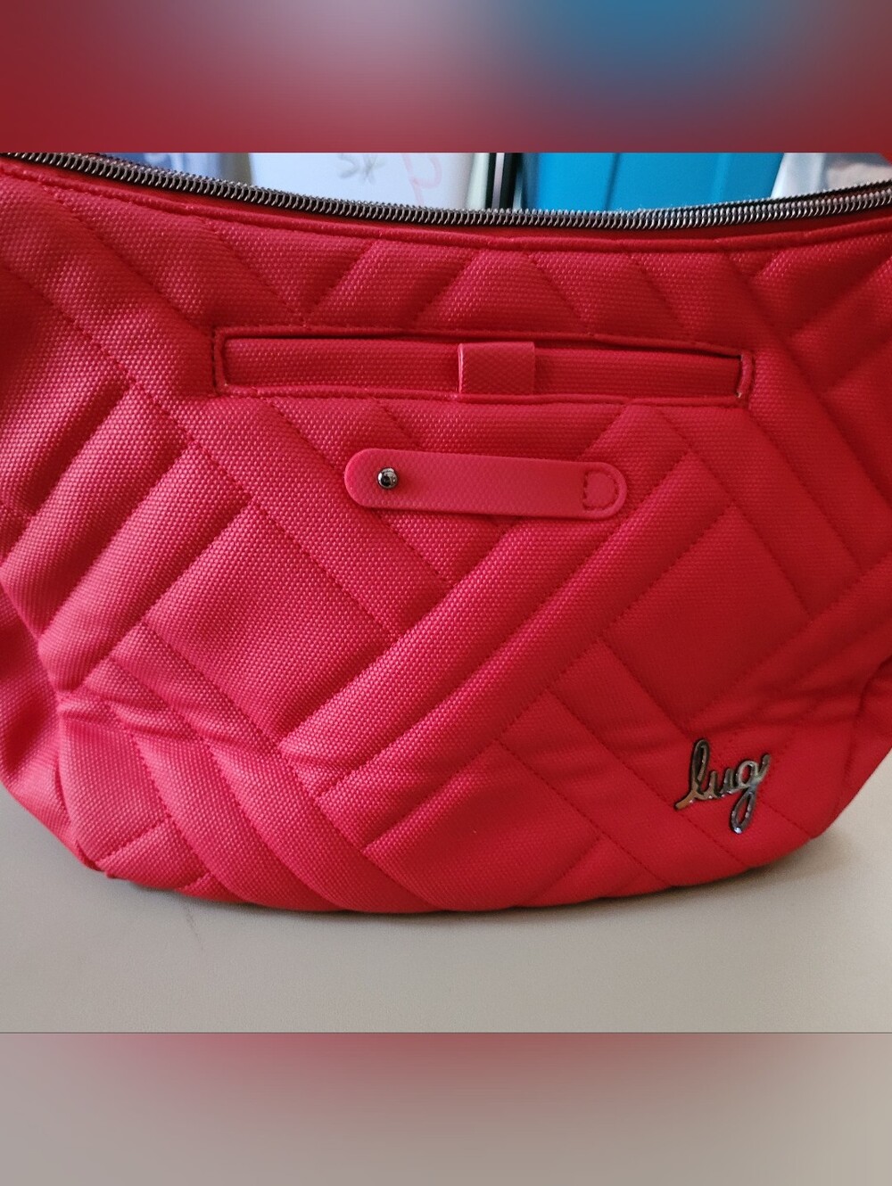 Lug Harmony Matte red Luxe VL Crossbody Quilted bag